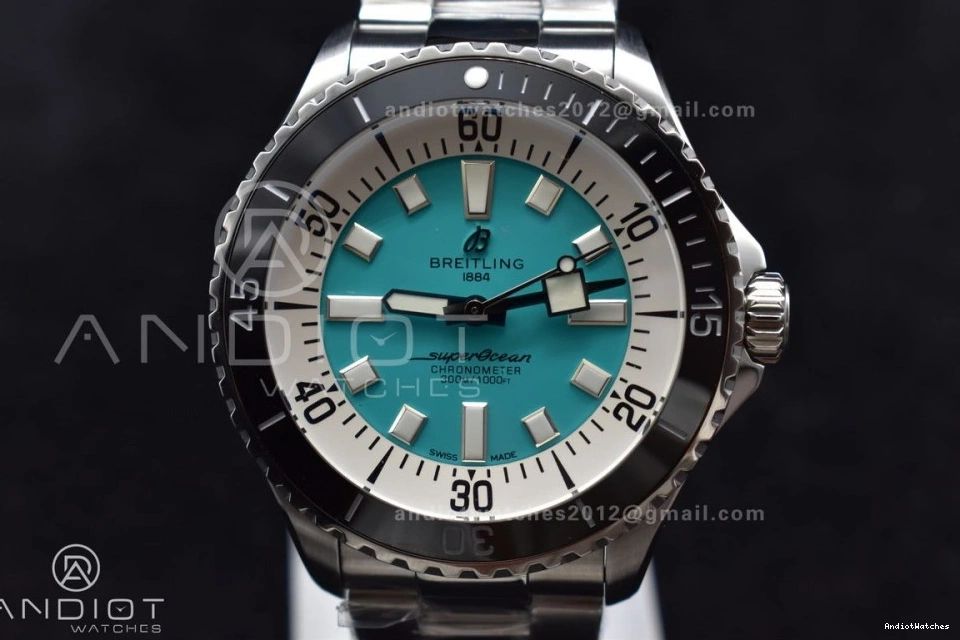 Dial SS on 44 480 Best Tiffany Blue Edition Versatile Automatic 1:1 TF A SuperOcean Bracelet 1101